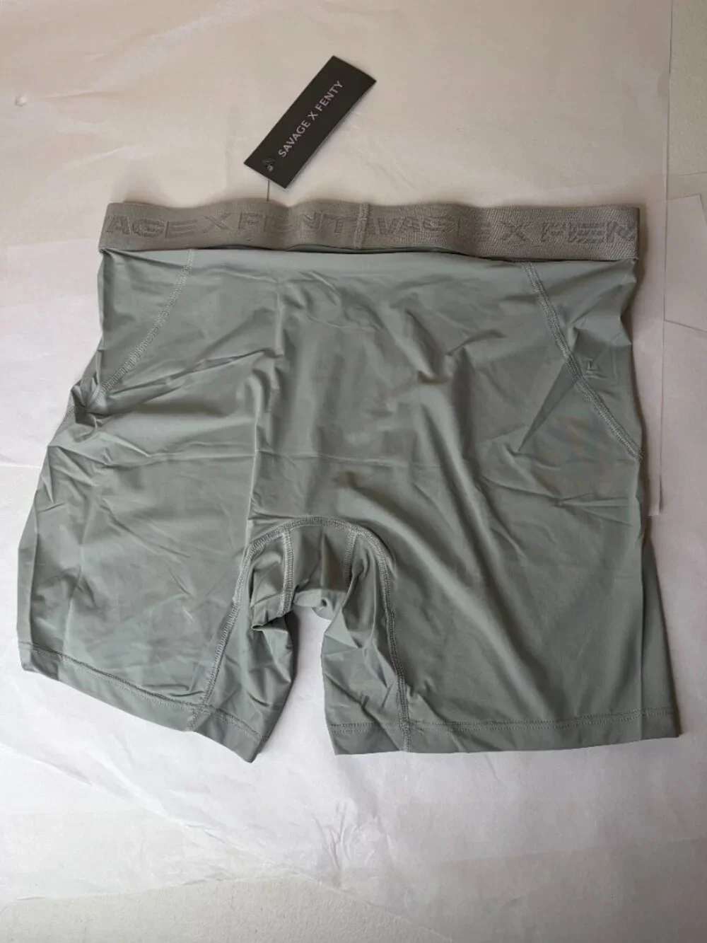 New Savage x Fenty Shadow Fit Boxer Briefs Gray Size M